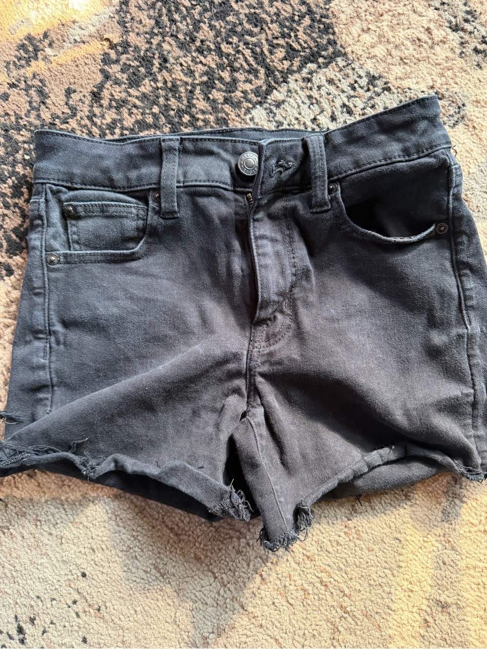American Eagle Outfitters Black Denim Cutoff Shorts